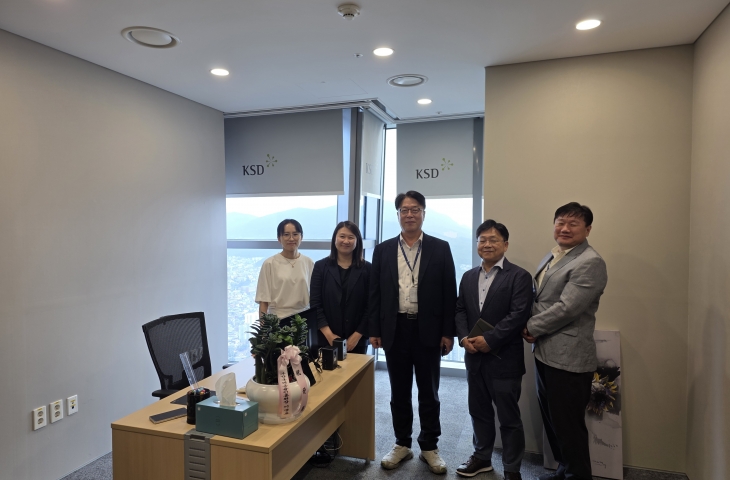 이명호 원장, 시너지IB투자 BIFC 63층(D-space) 입주 축하 및 환담