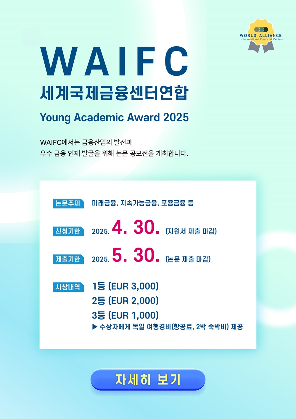 WAIFC Young Academic Award 2025